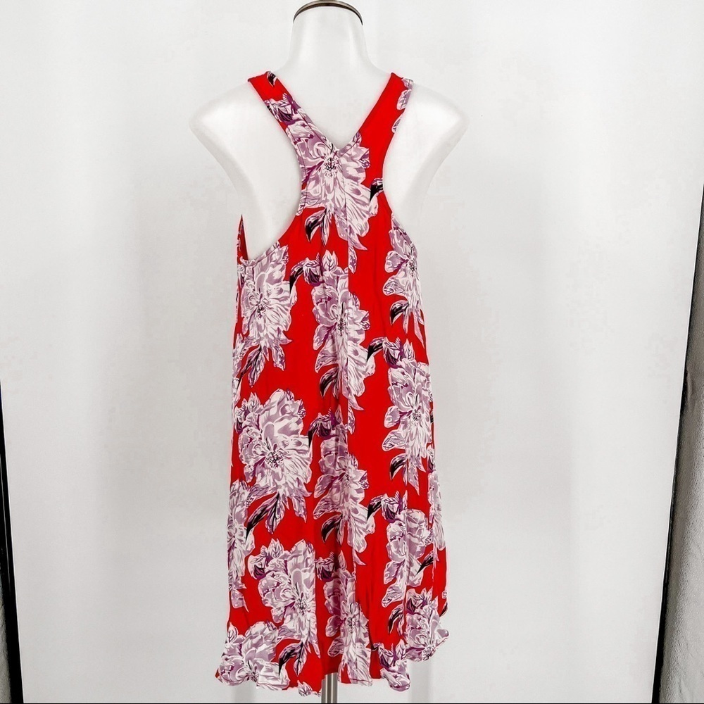 ASTR Floral Red Dress - Picture 3 of 5